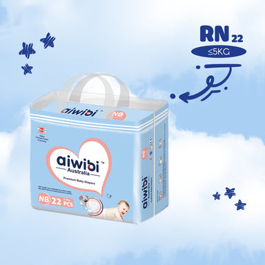 Aiwibi Pañal de Bebés Premium Aiwibi Talla RN 22 u