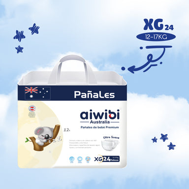 Aiwibi Pañal de Bebés Premium Aiwibi Talla XG 24 u