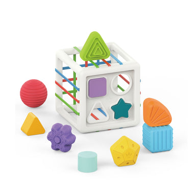 Huanger Cubo de Encaje y Sensorial Montessori