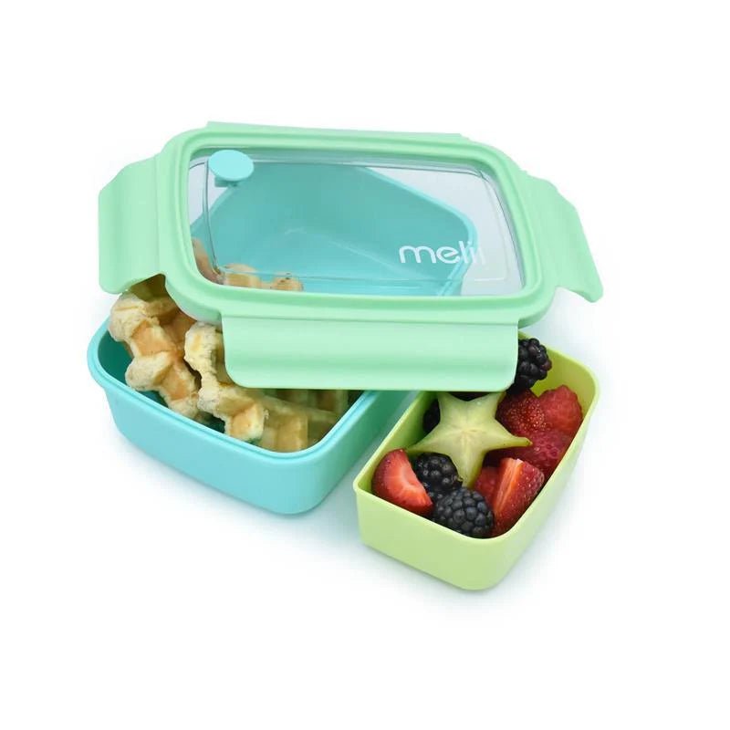 Melii Lonchera Bento Box con divisor 880 ml