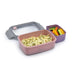 Melii Rosado Lonchera Bento Box con divisor 880 ml