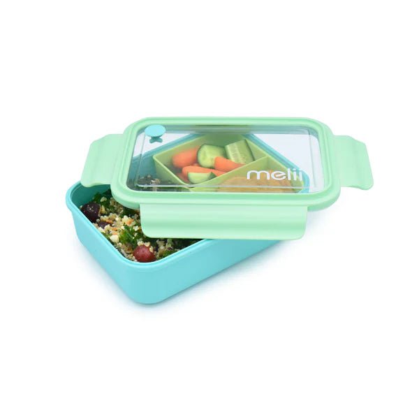 Melii Verde Lonchera Bento Box con divisor 1250 ml